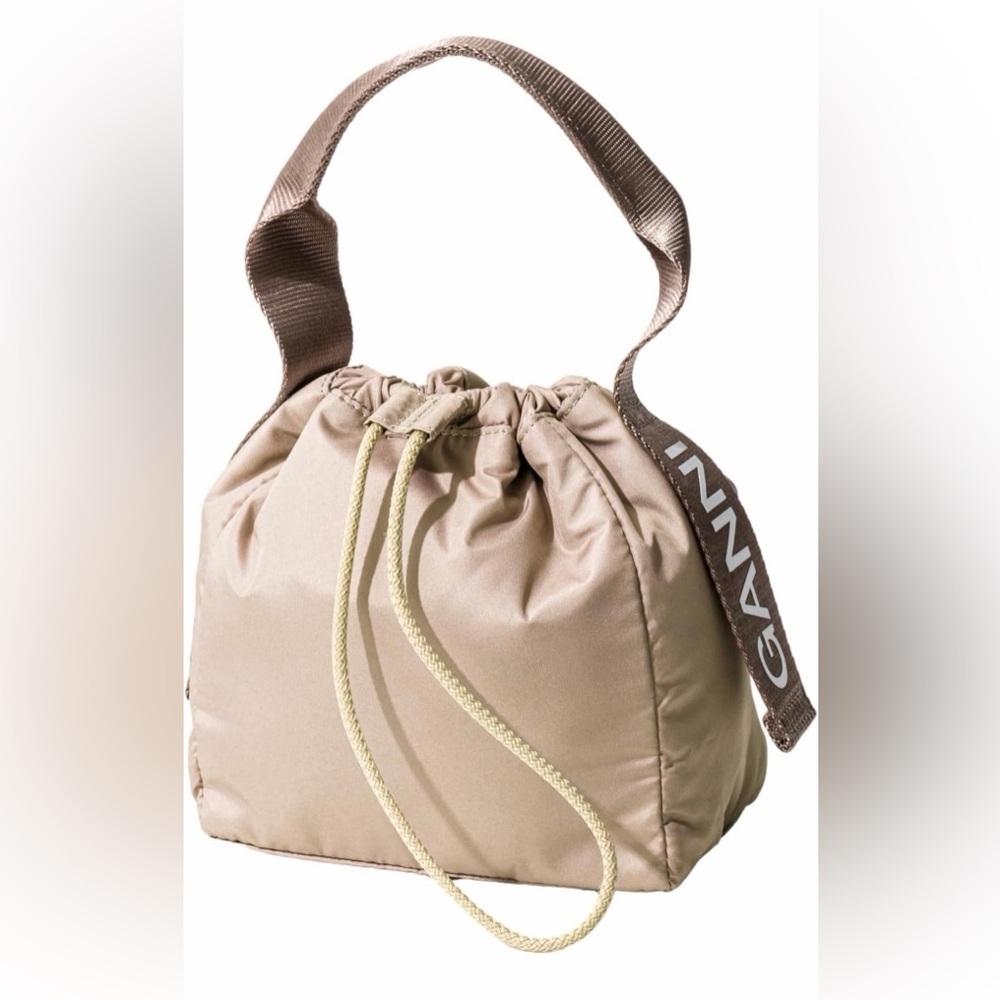 Ganni Stylish Tan Handbag